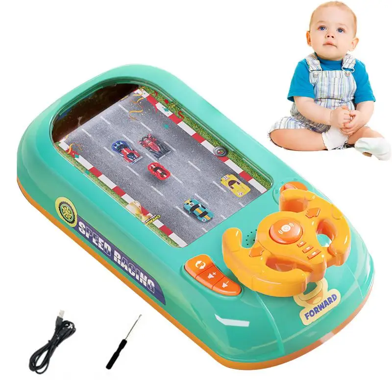 

Kids Car Steering Wheel Toy Kid Car Toys Simulation Driving Simulator Toy Multifunctional Musical Driving Toy Race Car Toy