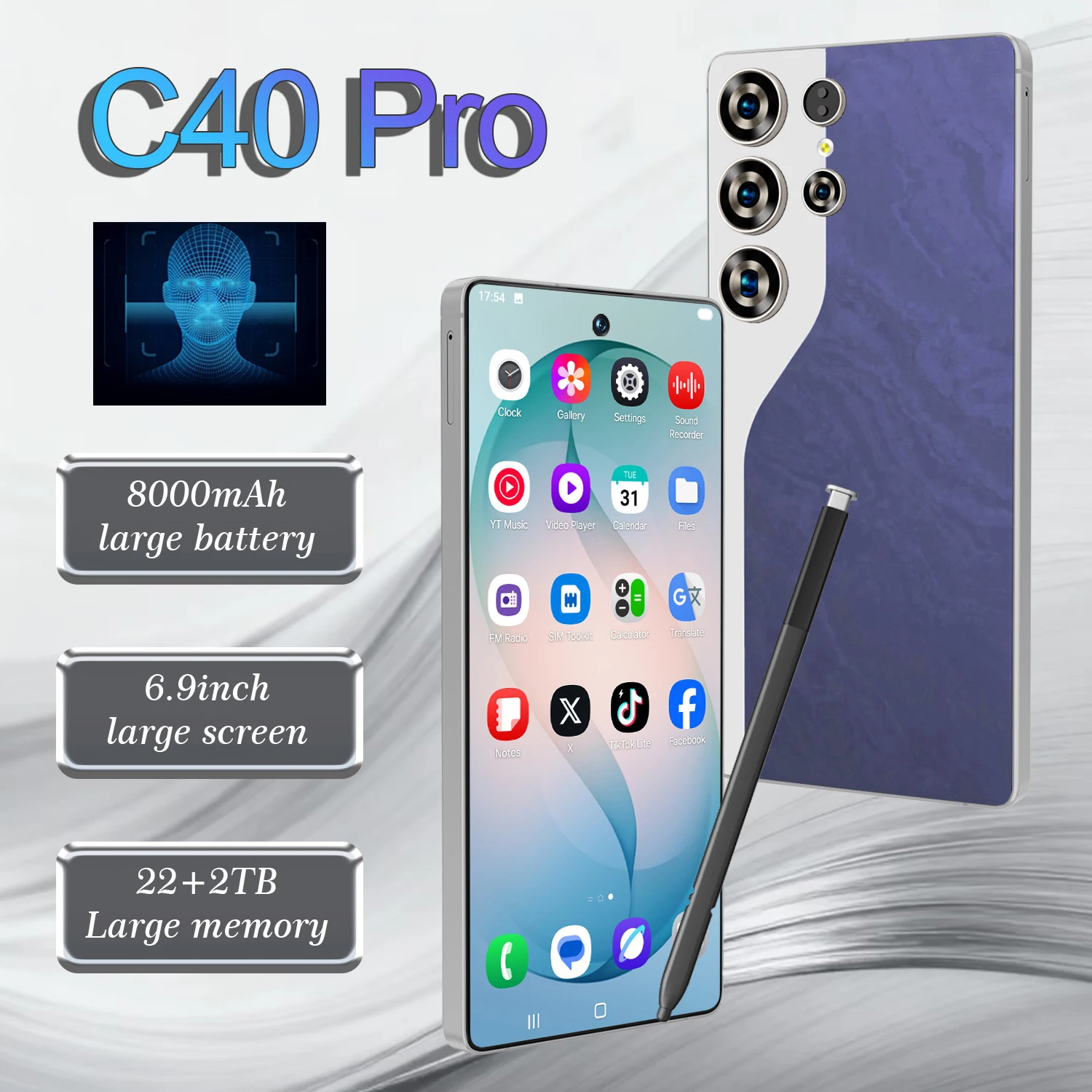 C40 Pro Intelligentes 4g 5g Tablet Mit Dual Sim Global Version_voghion.com