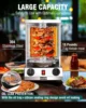 Grill Machine, Gas Vertical Rotisserie with 2 Burners for Home, Rotating Doner Kebab Oven Broiler G 2