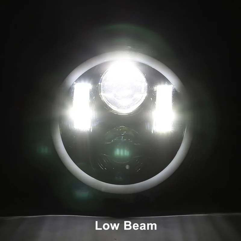 Motorcycle Headlight Universal 5 3/4 Inch 5.75" Led Car Motorcycle Headlight H4 Phare Farol Moto Headlamp Head Light For Harley Indian Scout Honda