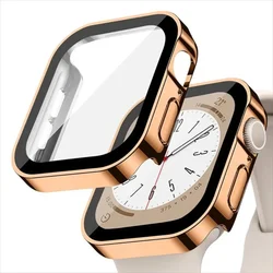 Premium Electroplated Waterproof Screen Protector and Case - Series 11 10 42mm (Rose Golden)