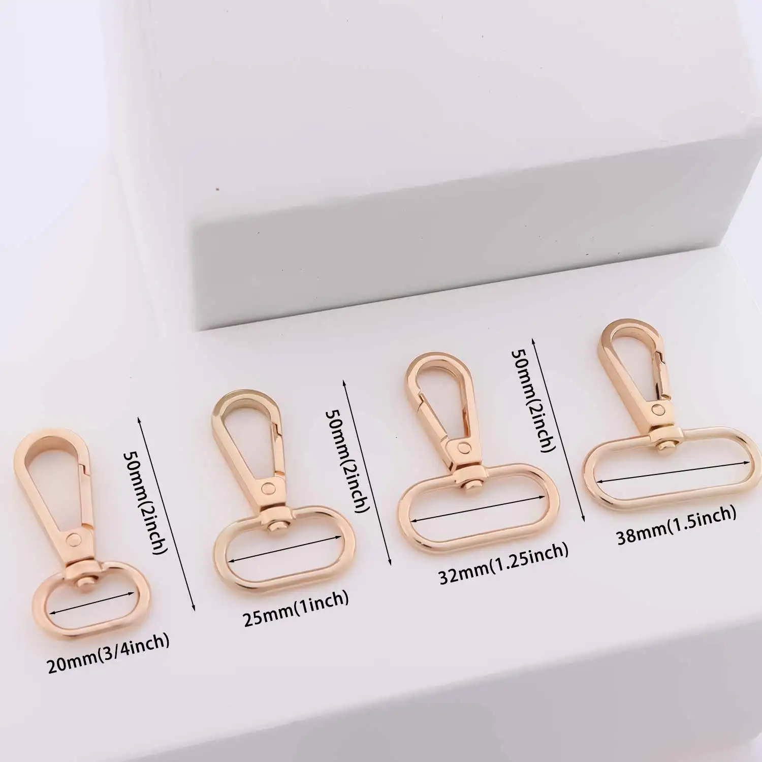 Metal Snap Clasps 5pcs Swivel Buckles Lobster Clasp Trigger Clips Hook Bag Strap DIY Sewing Accessories