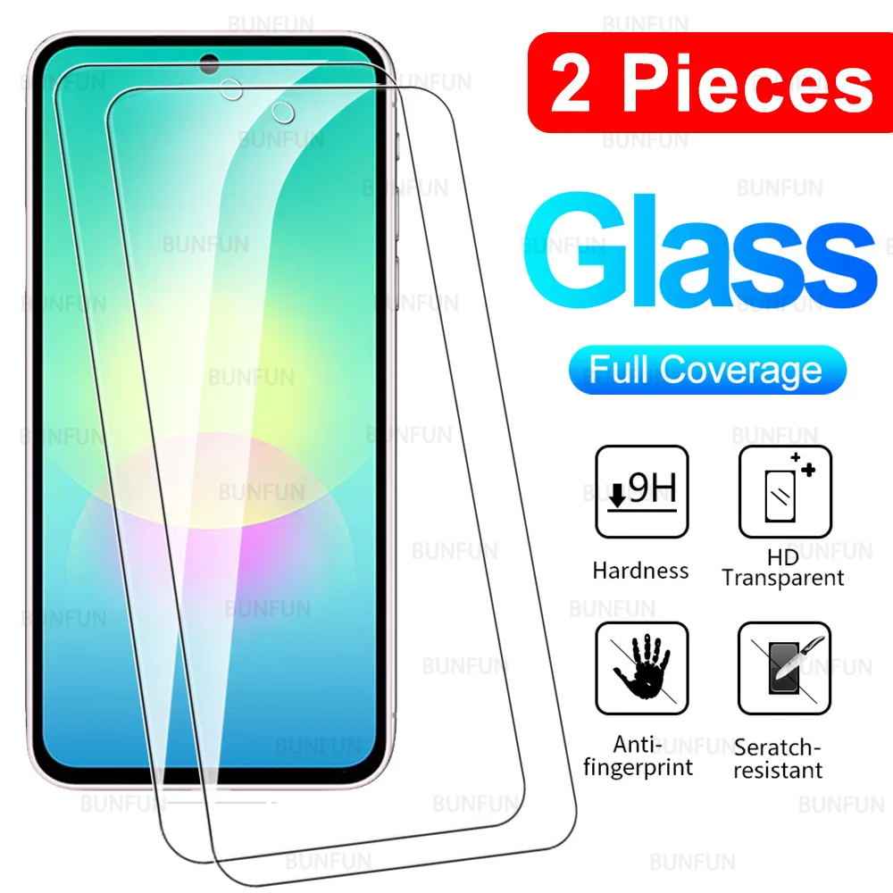 Clear Full Screen Tempered Glass Protector - 2 Pack