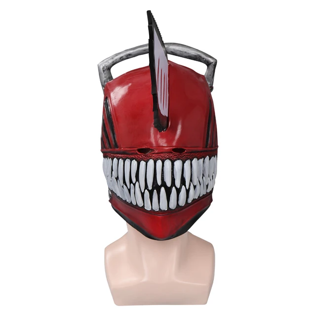 Chainsaw Man Cosplay Latex mask Headgear Rubber Full head Helmets Denji Cos  costume props Roleplay Fetish fashion