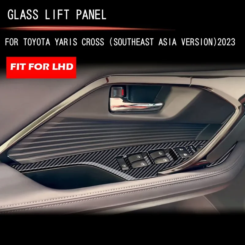 Lhd Per Toyota Yaris Cross 2023 2024 Accessori Interni Porta Armest Window Lift Switch Cover Glass Rise Control Panle Cover