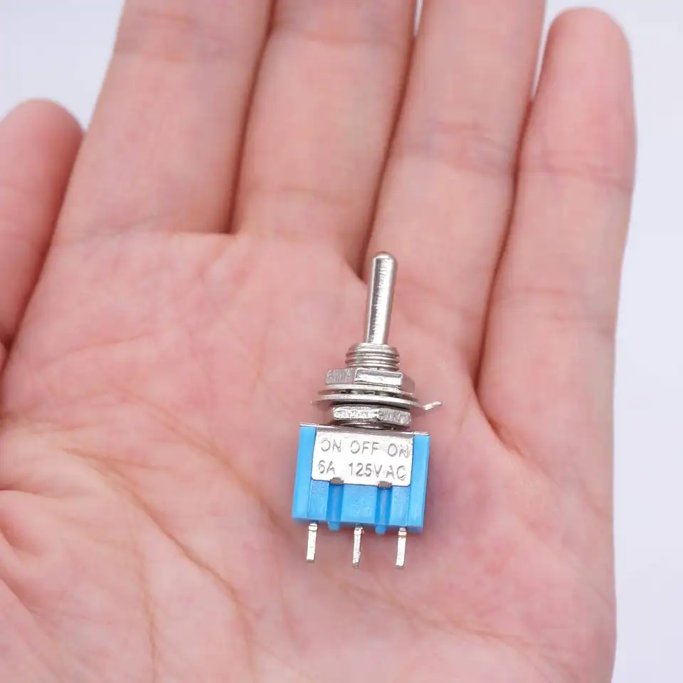 20PCS Mini Single Toggle Switch MTS-102 SPDT AC 125V 6A/ 250V 3A ON-ON 3 Pins 2 Position MTS102 for Electronic Products image 6