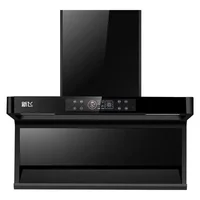New home-use hoods. 7-word shape. Kitchen. Large suction. Top and side double suction. De-exhaust. Wall-mounted range hoods. 2