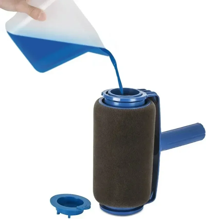 Description Picture 6 of item1pcs Self-priming Large Drum Brush paint roller, Wall Painting Brush, Latex Paint Wall Brush Wall paint roller tools