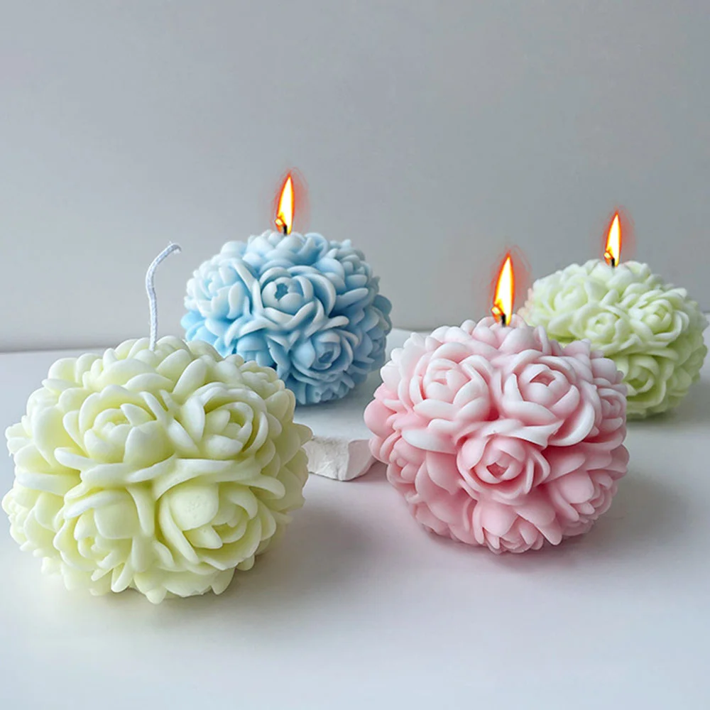 Moule 3D Pour Bouge Pler Rose Moules à Fleurs En Slcone Bouquet