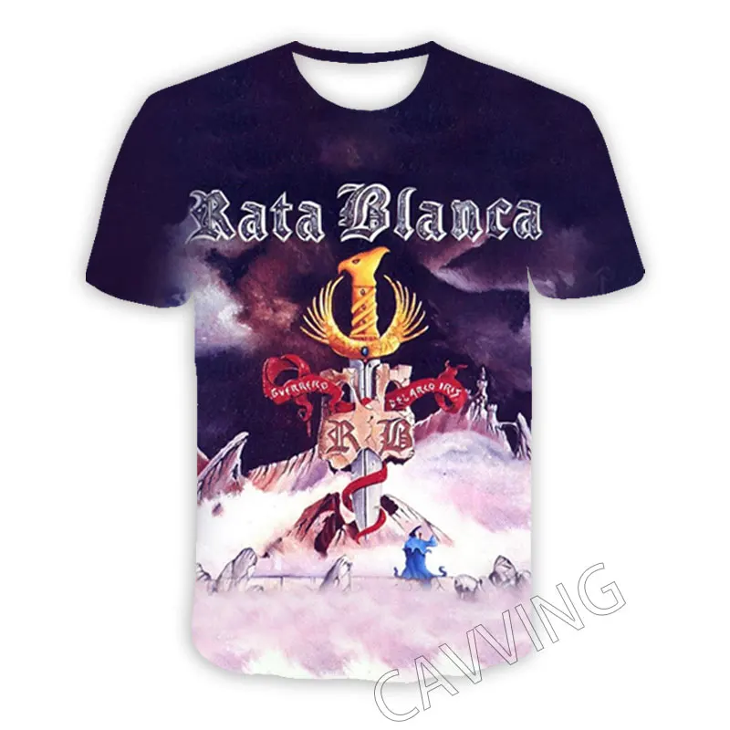 T-shirt Manches Courtes Avantasia Band Harajuku - Motif 3D Multicolore - Coupe Régulière Homme