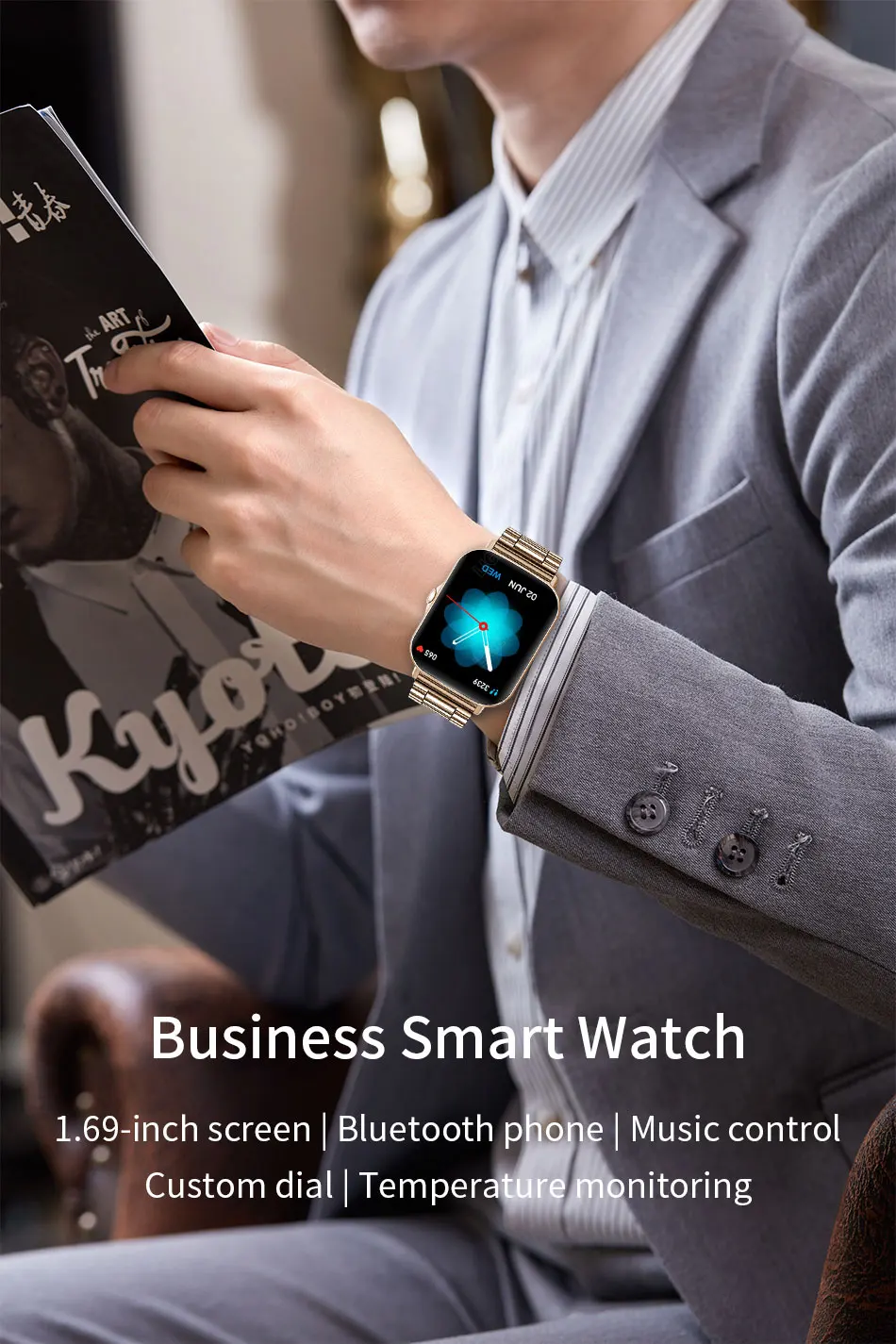 LIGE New Dial Call Smart Watch Men 2022 Full Touch Body Temperature Sports Fitness Tracker Waterproof Men Smartwatch Women + Box
