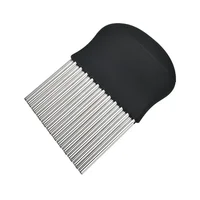 Stainless steel wave knife for household kitchen vegetable cutting, multifunctional deep grain thickened potato chip knife 6