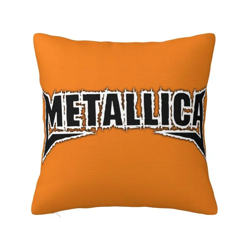 

Rock Music Heavy Metal Metallicas Cushion Covers 45x45cm Velvet Throw Pillow Case for Sofa Car Square Pillowcase Home Decorative