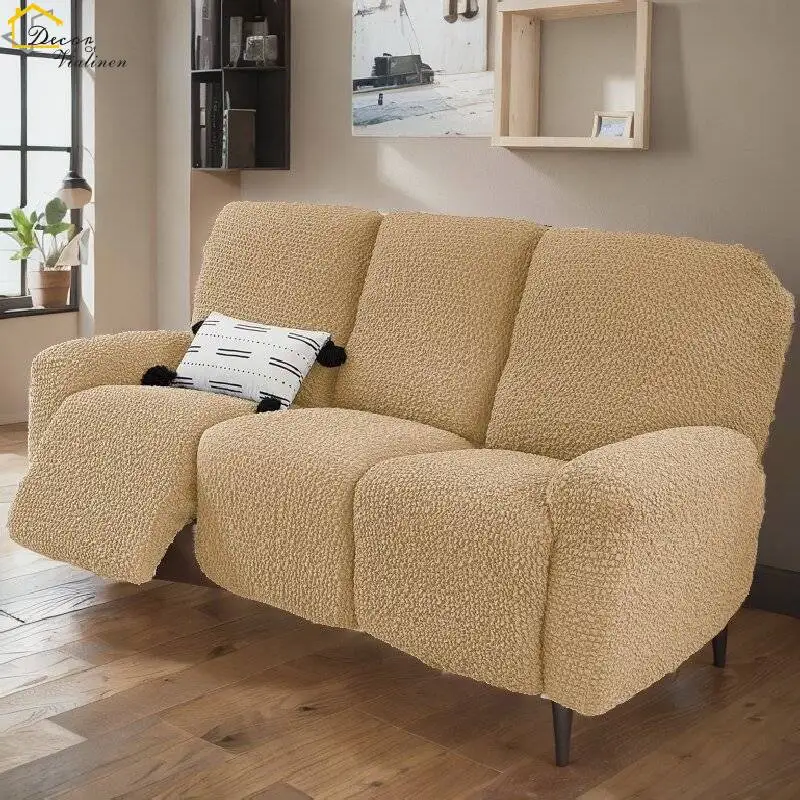 

Seersucker, чехлы для диванов с откидывающейся спинкой, 195-330 см, для гостиной, искусственный Противопыльный нескользящий чехол для сидений на 1, 2, 3, 4 места