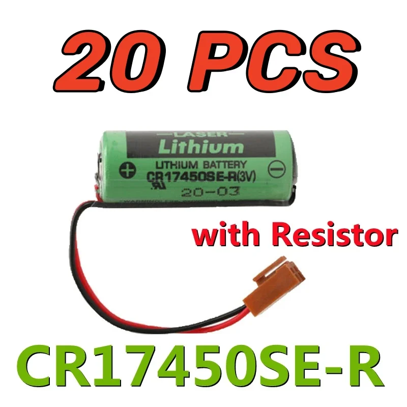 20PCS New CR17450SE-R (3V) CR17450 CR17450SE with resistance Instrumentation equipment industrial control PLC lithium battery