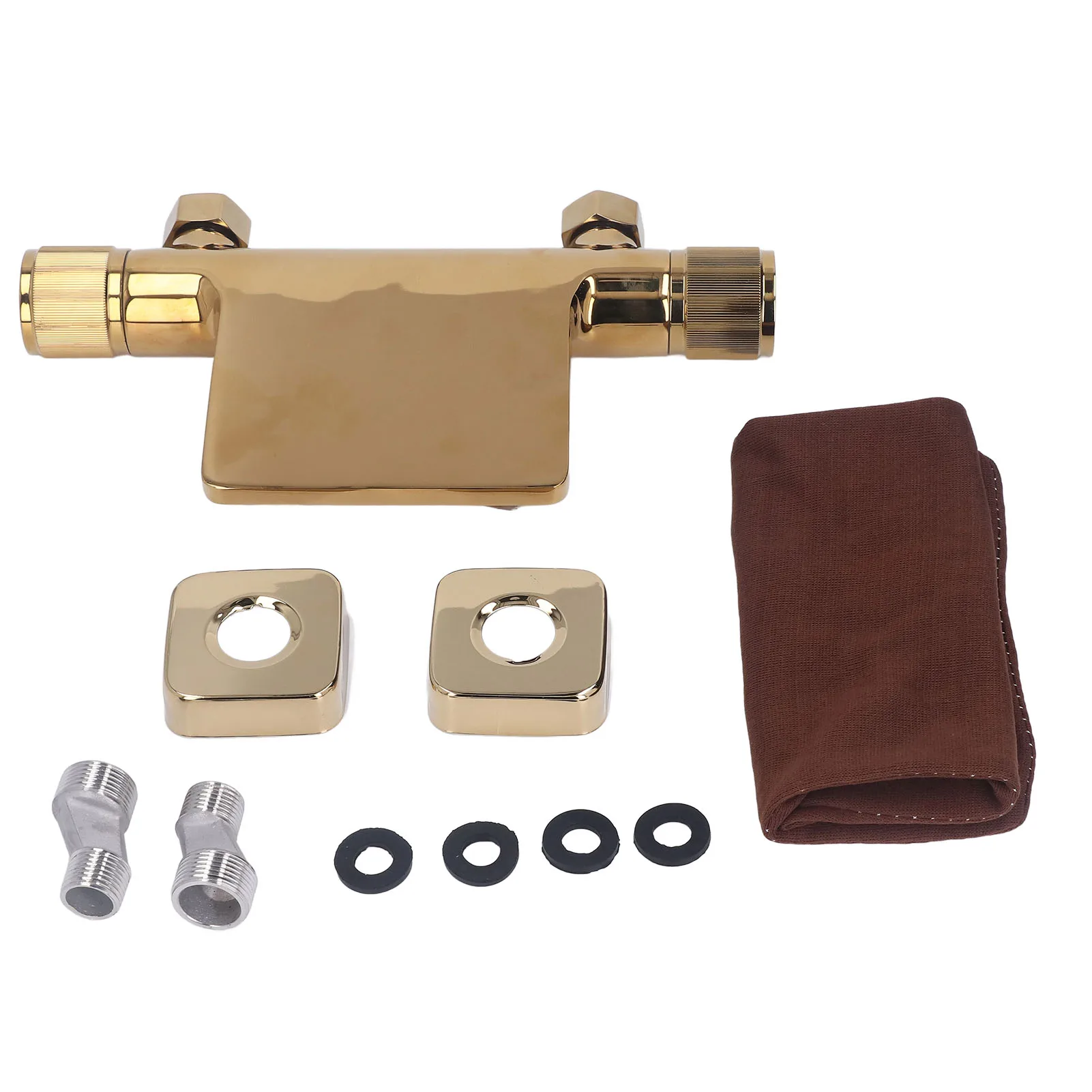 

Wall Mounted Bathtub Faucet Male Female Thread G1/2 Large Flow Waterfall Tub Faucet for Bathroom