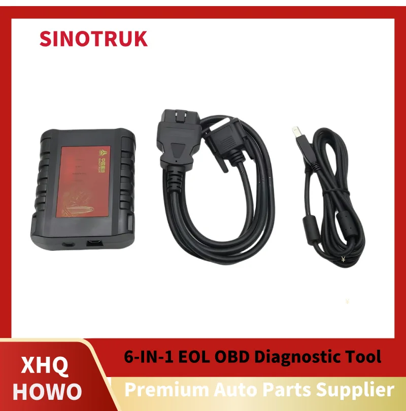 Chinese Engine Scanner Detector Heavy Duty Diagnostic Tool 6-IN-1 EOL OBD Diagnostic Calibration HOWO Heavy Duty Truck Tool For