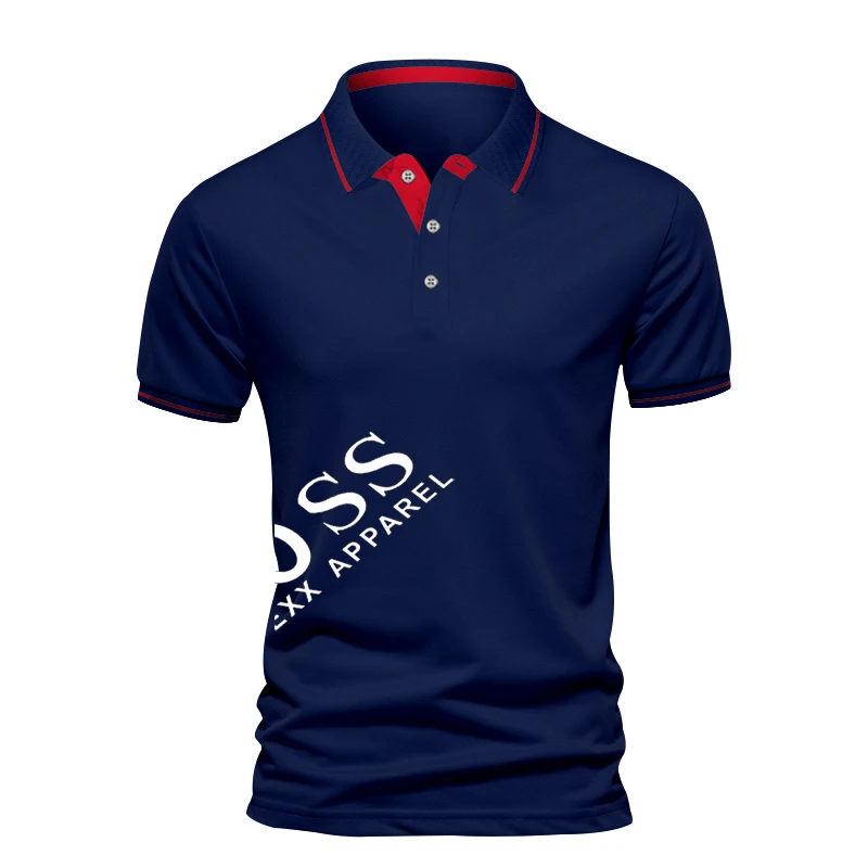 

2023 Short Sleeve Men's New Boss Polo Shirt Leisure Sports High Luxury Printed Polo Shirt Customizable Logo