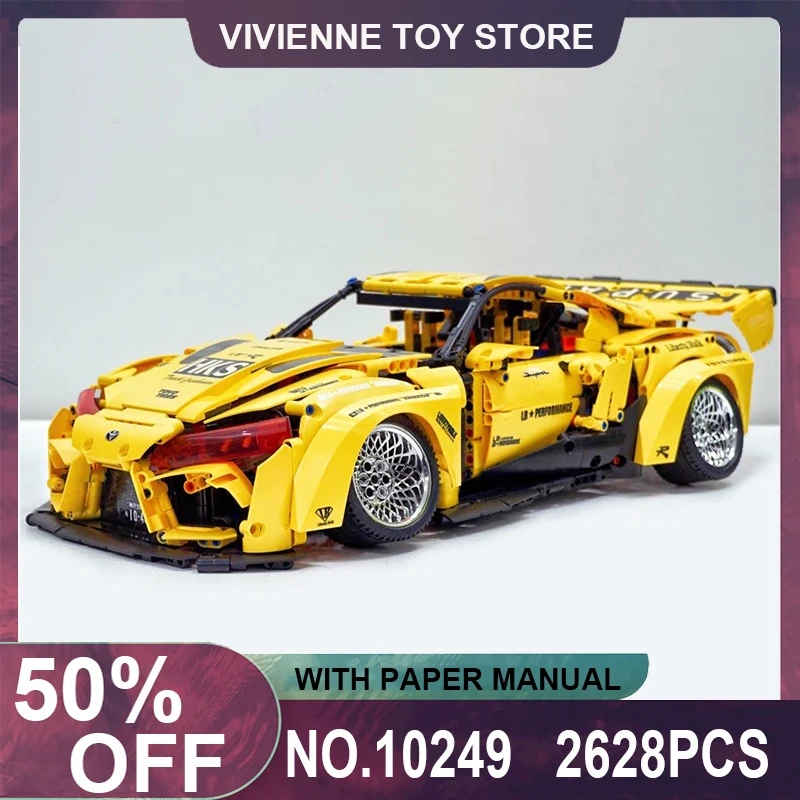 

KBOX 10249 MOC Technical Bull Demon Low-lying Sports Hyercar Model Building Blocks Bricks Puzzle Toy Birthday Gifts For Kids