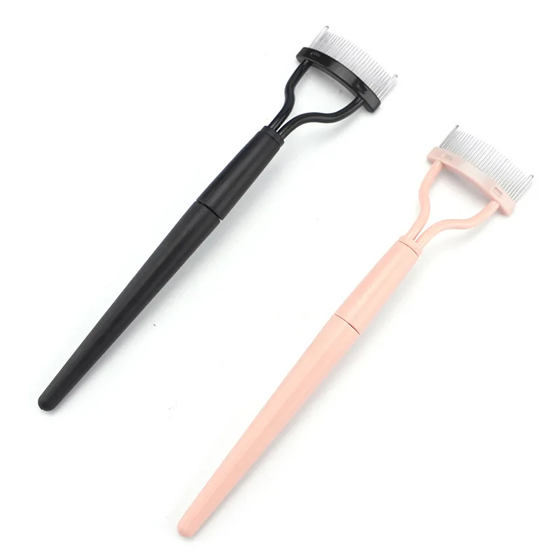 1pcs Eyelash Curl Beauty Makeup Comb Eyelash Separator Foldable Metal Mascara Brush WOMEN'S Eye Black Curl Beauty Makeup Tool eyelashes brush comb