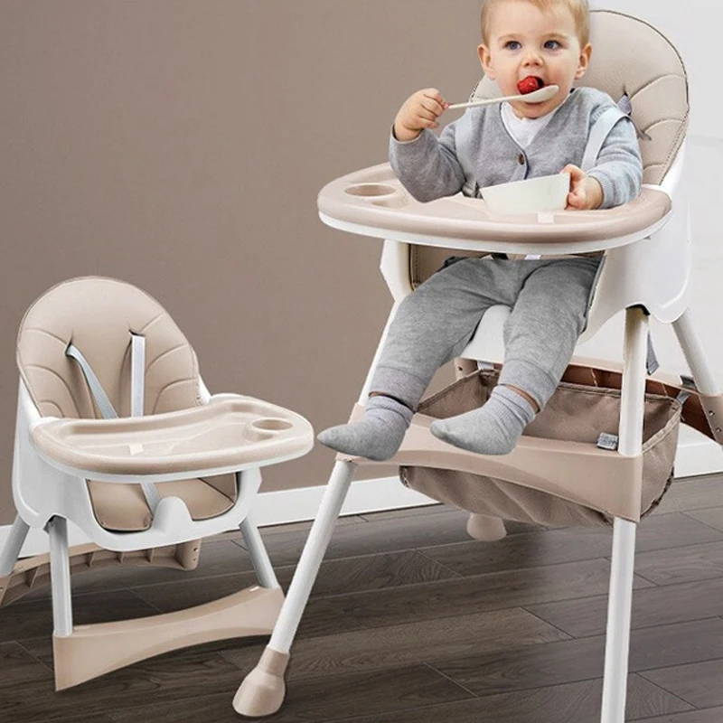 Height-adjustable baby dining chair convenient children's home dining tray multi-functional baby stool protection armchair