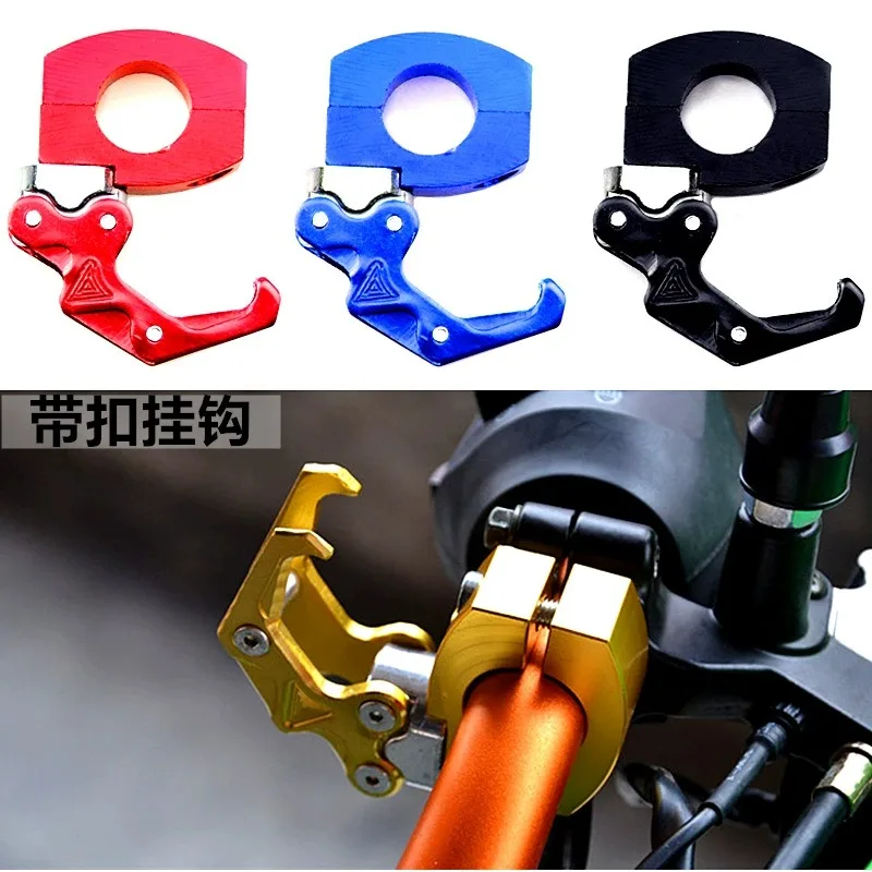 22mm Helmet Claw Hook Motorcycle Holder For Bike bicycle Storage Bag Aluminum Clips Luggage Hanger Moto Fasteners On Handlebar