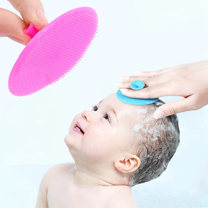 Brosse de lavage de cheveux en Silicone pour bébé, brosse de Massage de la  tête, peigne pour cuir chevelu, lingette de bain pour nouveau-né, outils de  lavage des cheveux - AliExpress