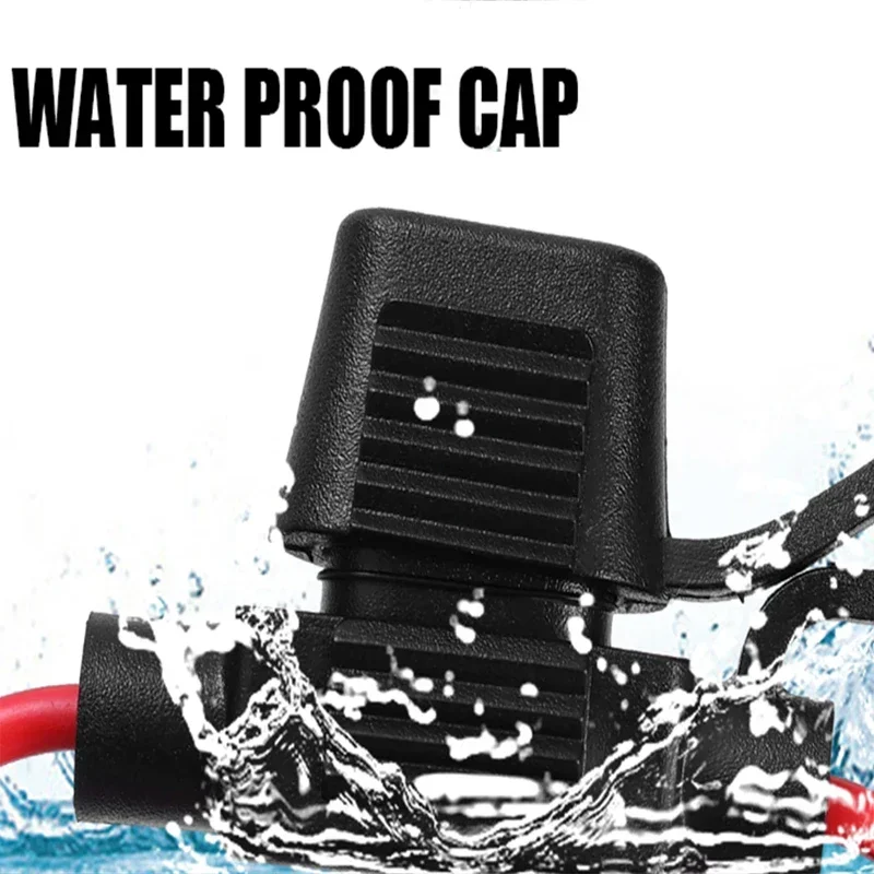 Mini Blade Car Fuse Holder Waterproof Fuse Socket in Line Cutoff Switch Adapter Splash-proof Box Holder 12V 30A fuse holder fuse box holder