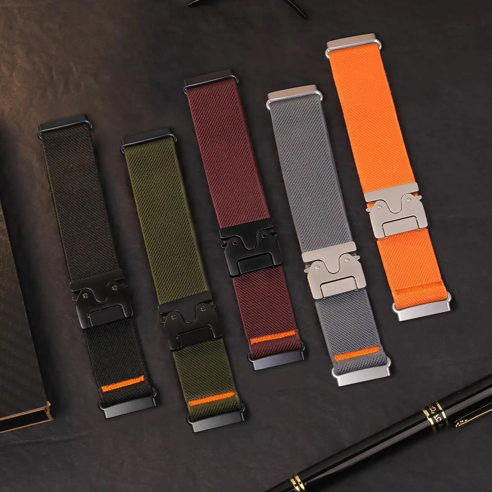 Breathable Woven Nylon Sport Bracelet Strap