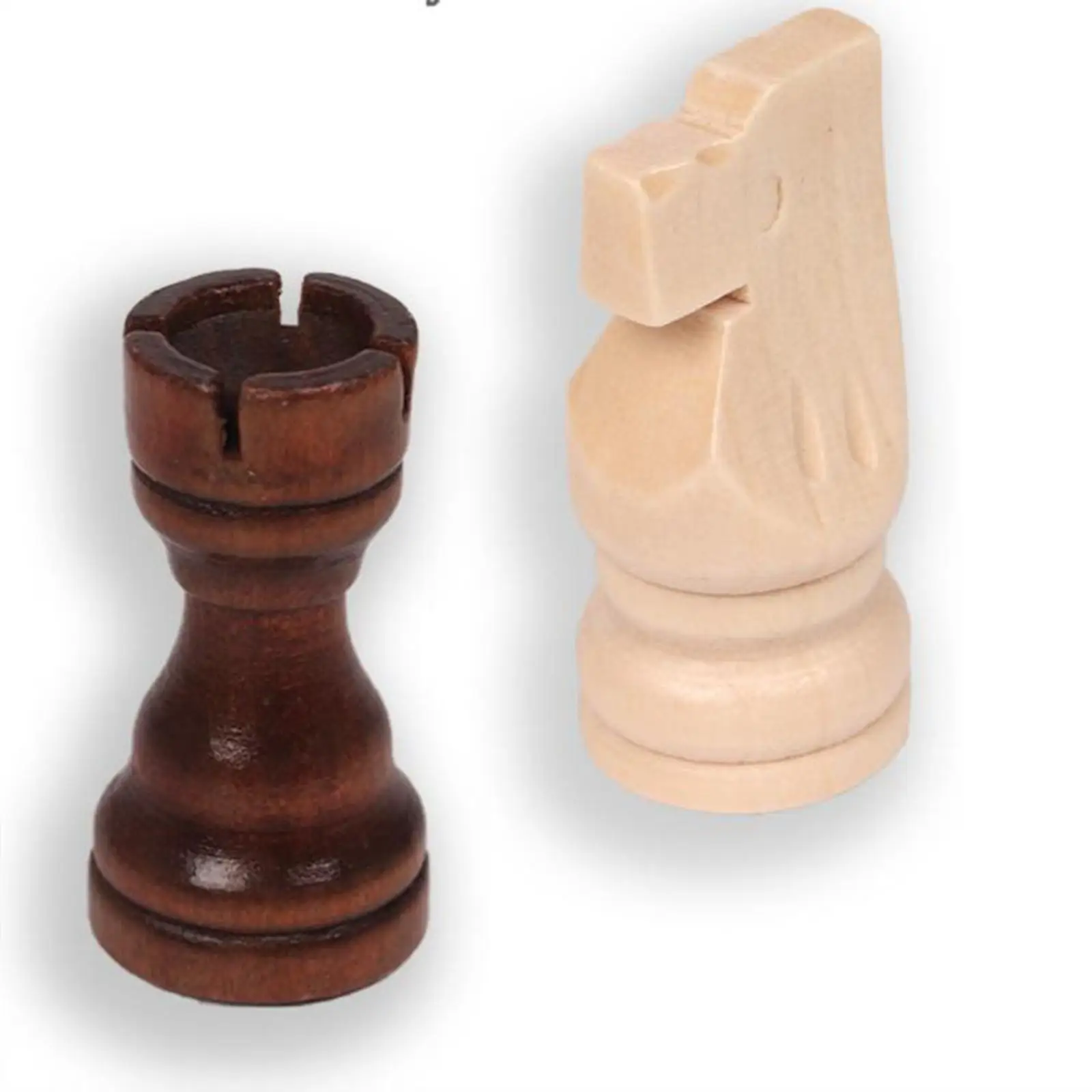 Wooden Chess Pieces International Chess Piece Parent Child Interaction Toy Replacement Casual Toy Puzzle Game 32Pcs/Set