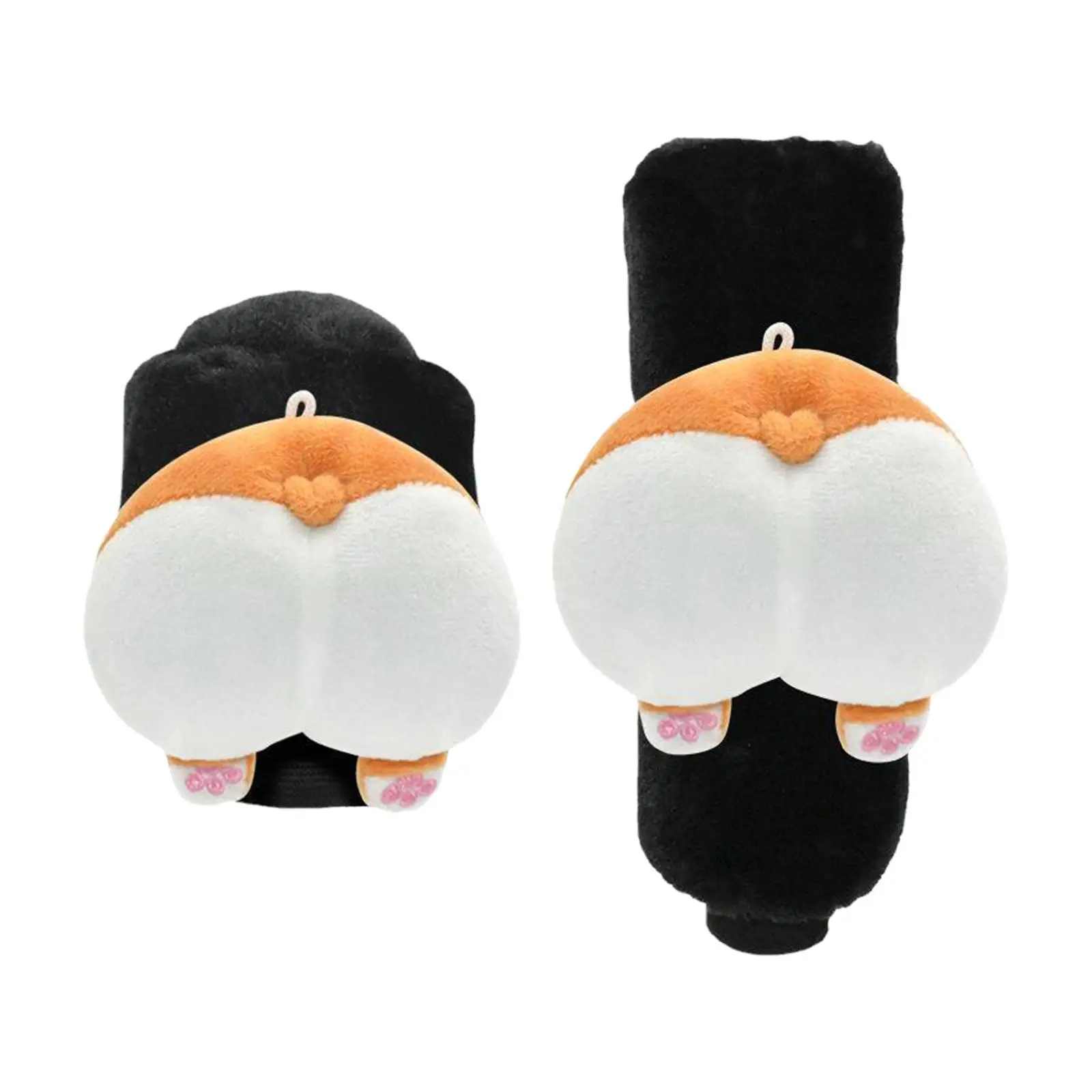 자동차 손잡이 커버, 미끄럼 방지, 귀여운 쉬운 설치, Corgi Arse 장식 액세서리, 자동차 핸들 커버, 자동차 Suv