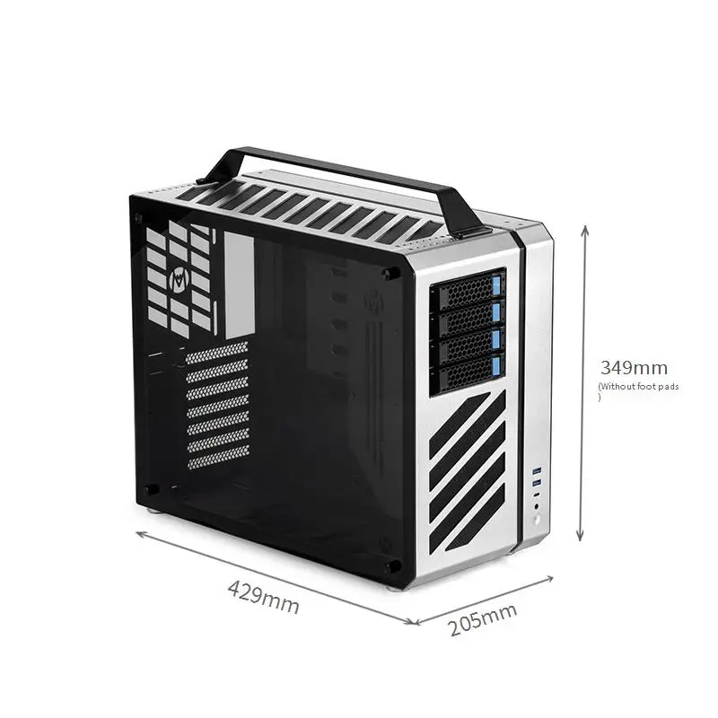 Mechanic Master Computer Case C34Pro Multiple Hard Drive Version Desktop Chassis Portable Aluminum Esports Dissipate PC Cube