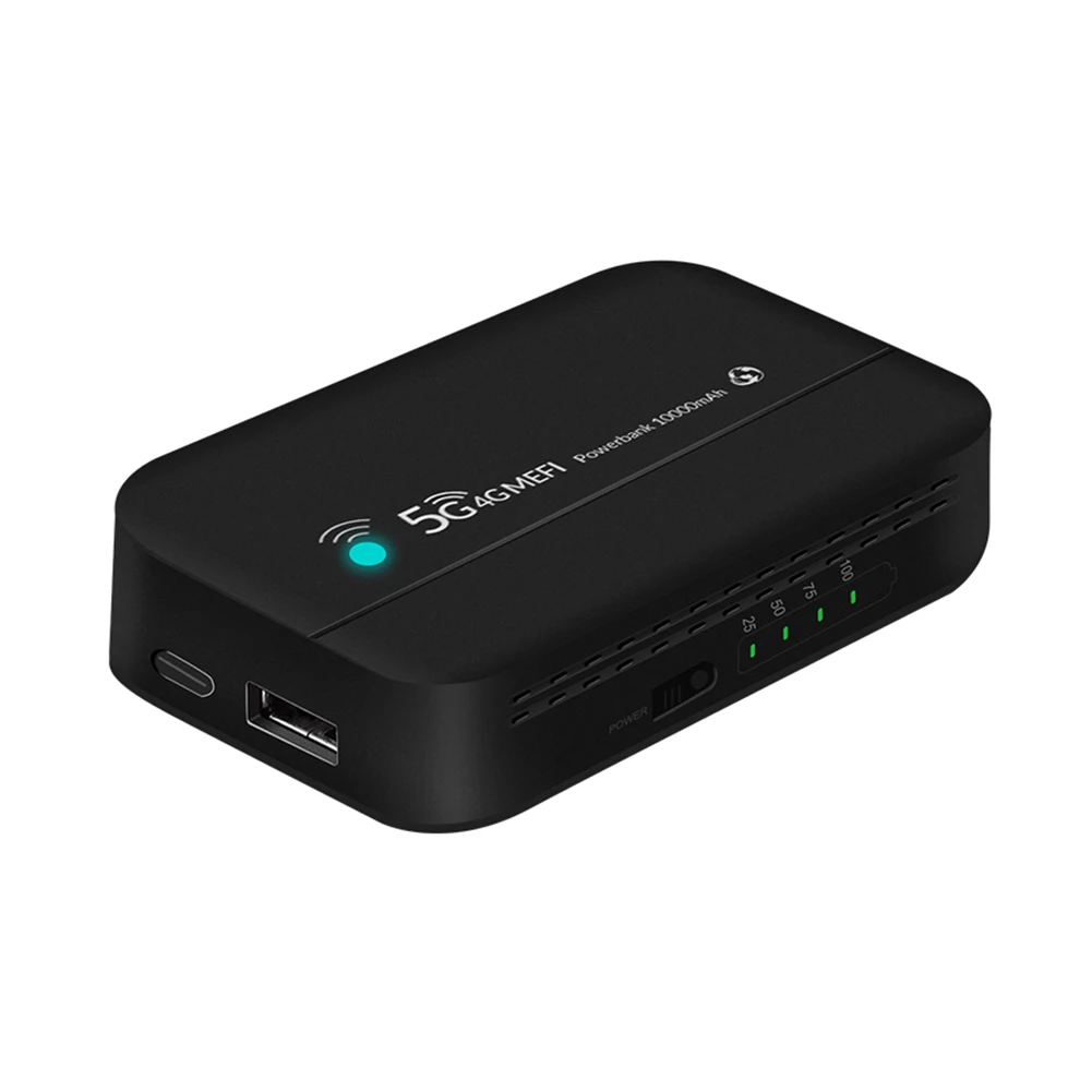 Gadgetoo Pw100 4G Power Bank Mobile Wi-Fi Hotspot 4G Pocket Wifi 10000Mah Battery Cat 4 Router