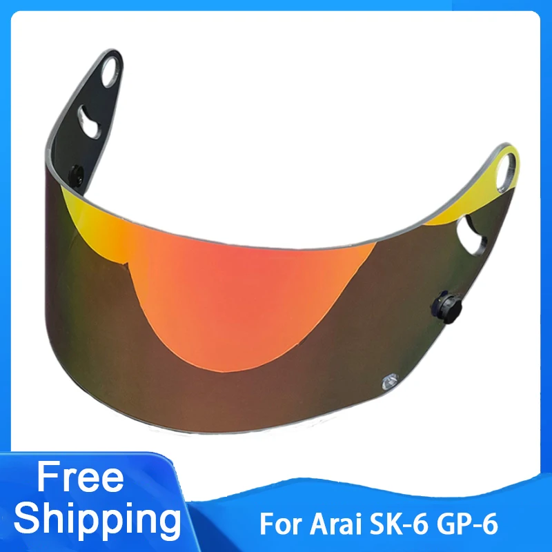 Sk6 Lente Visiera Casco Moto Per Arai Gp-6 Gp-6S Gp-6Rc Sk-6 Peo Sostituire Caschi Parabrezza Antigraffio Antigraffio Anti-Uv