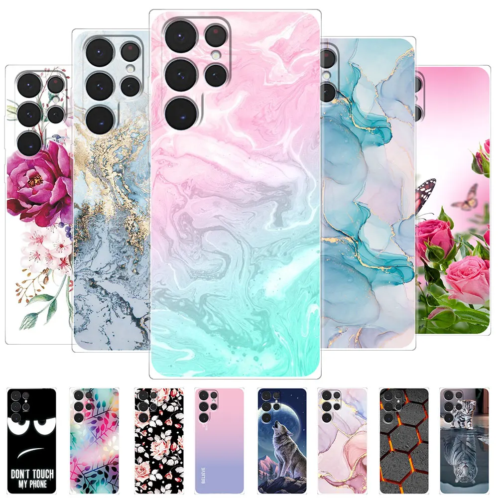 Custodia Per Samsung Galaxy S22 Ultra Cover Clear Soft Silicone Phone Back Fundas Per Samsung S22 5G Galaxys22 Plus Custodie S 22 Ultra
