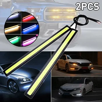 LED Auto COB Luci Diurne Striscia SuperBright Basso Cosumo Auto DRL Nebbia Lampada di Guida DRL Atmosfera Lampada Impermeabile 12V