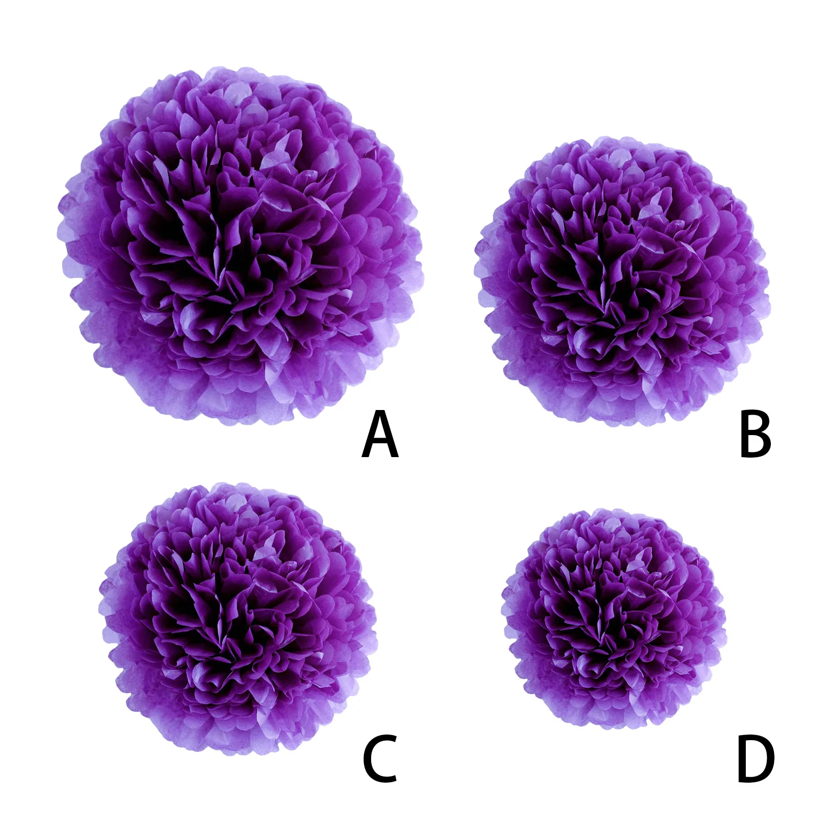 

1pcs Set 7 8inch Purple Paper Hanging Tissue Flowers For Birthday Party Flower Balls Paper Paper Flowers Decorations Pom
