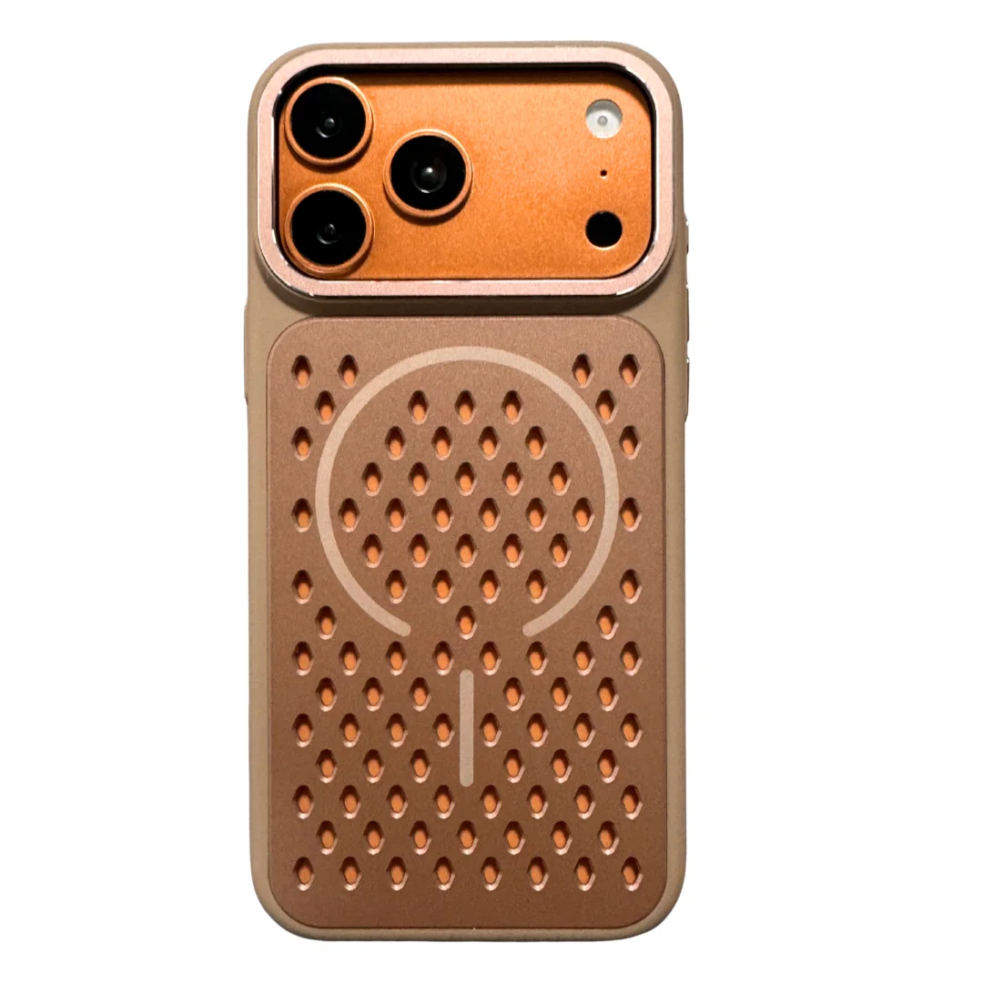 Luxury Cooling Magnetic Phone Case with Breathable TPU Shockproof Cover