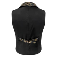 Formal Mens Waistcoat  Gothic Steampunk Decorative Pattern Vest  Victorian Cosplay Waistcoat for Wedding Business Suit 1