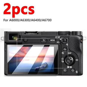 2 pezzi per Sony A6700 A6400 A6300 A6000 Pellicola protettiva per schermo in vetro temperato antigraffio ultra sottile HD trasparente con durezza 9H