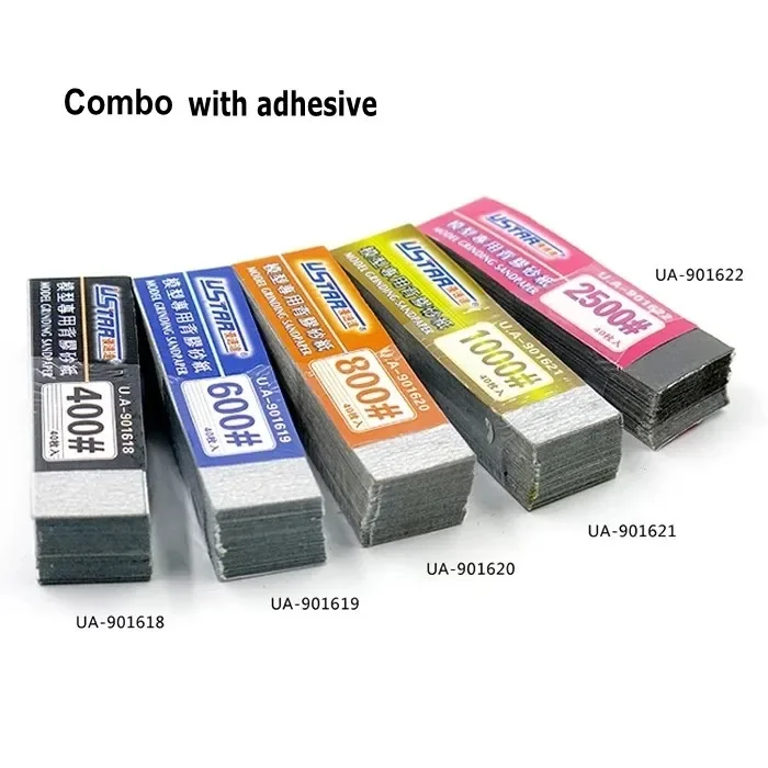 Model Tools Cut-Free Sandpaper Combo With/Without Adhesive Glue