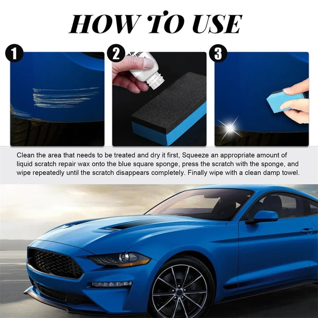 Cera para eliminar arañazos de coche, reparador de plástico para reparar  arañazos de pintura, manchas de agua - AliExpress