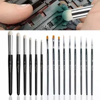 Paint Brush Set, Fine Detail Wood Handle Brushes for Miniature Art Painting, Acrylic, Watercolor - Micro Detailing & Drybrush 1