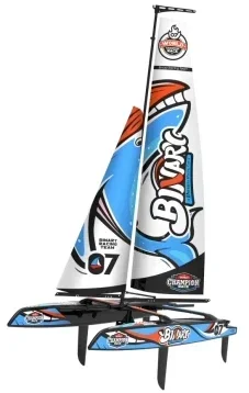 New Joyway 8807 V2 V3 Remote-Controlled Competition Ship Joyway 8807v2 V3 Pure Wind Catamaran Romote Control Sailing Model Toy 4