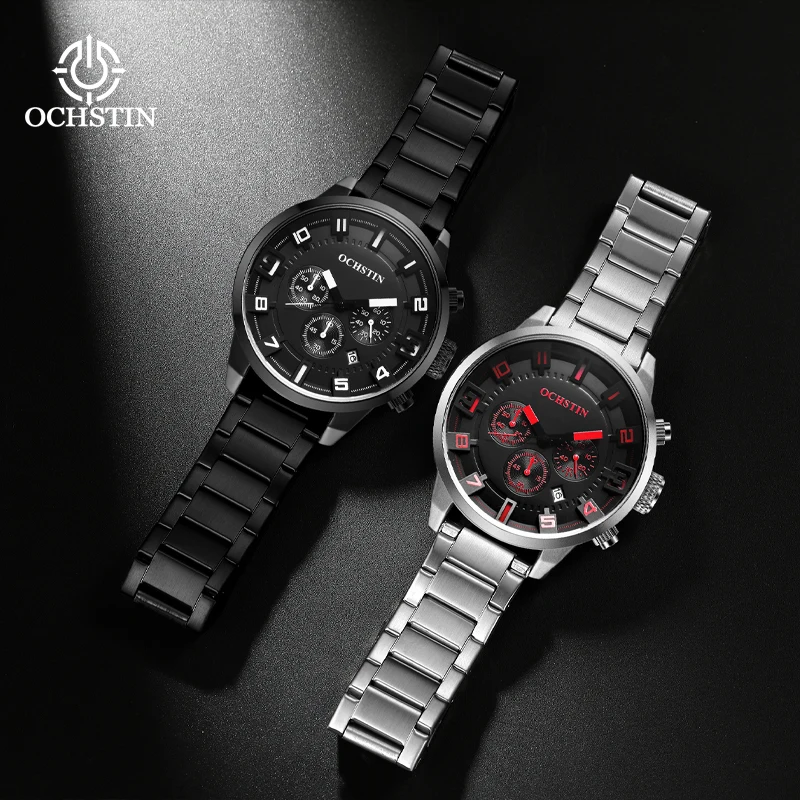 OCHSTIN Men's Watches Stainless Steel Ultra Thin Men's Quartz Watches Sports Watches Men's Luxury Watches Original Watches