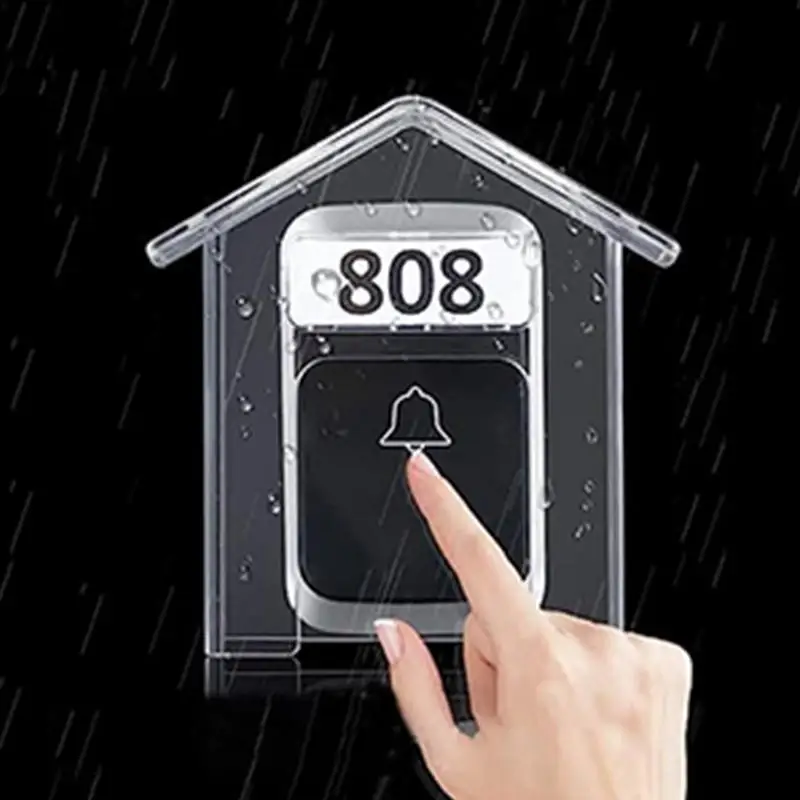 

Ring Doorbell Protector House Shape Household Rain Cover Weather Proof Rain Shield For Door Locks Door Knobs Universal Protector