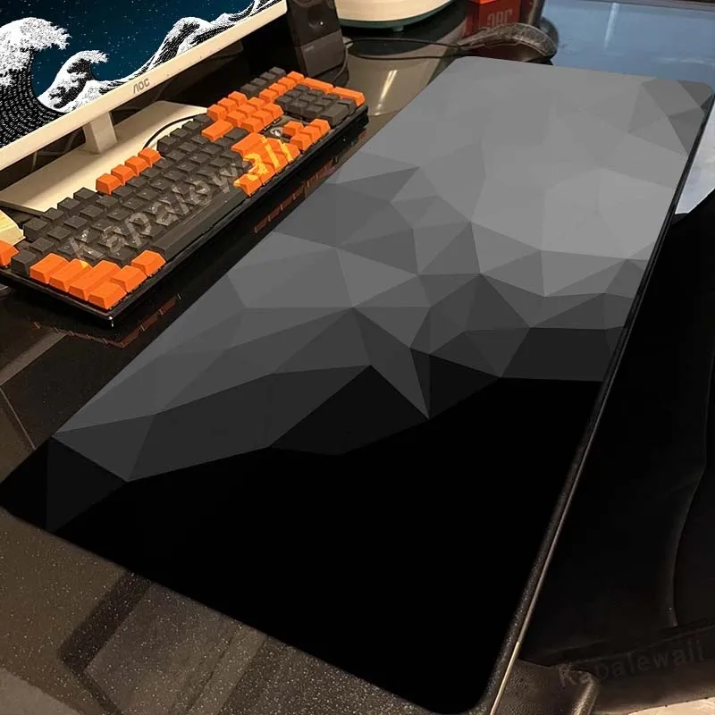 

Large Size Office Desk Mat Leather Black and White Waterproof Mouse Pad Desktop Keyboard Desk Pad Gaming Mousepad PC Accessories