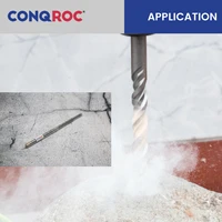 Foret à maçonnerie Long SDS Plus, longueur de tige-340 ~ 350mm, 12 options de diamètre-10 ~ 35mm, pointe croisée en carbure pour marteau électrique en tungstène 6