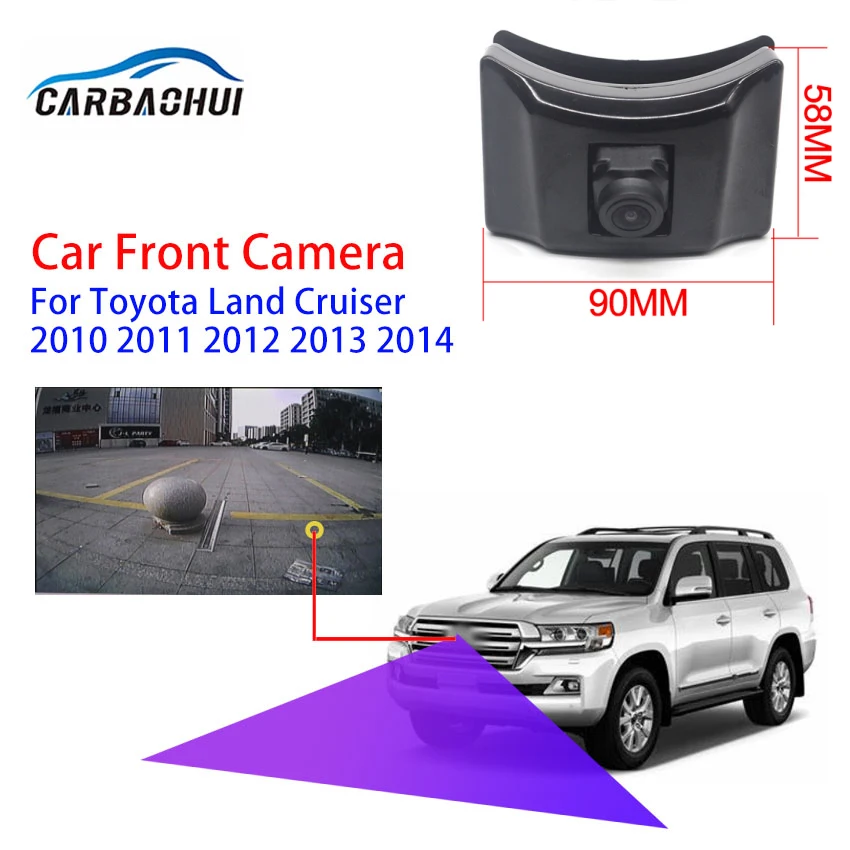 

CCD Full HD 170° Car Front View Parking LOGO Camera For Toyota land cruiser prado 150 Night Vision Waterproof Car Accessories