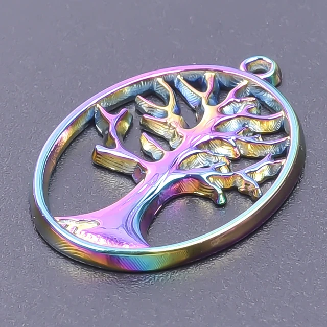 Stainless Steel Pendants Charm Nature Set 5pcs 45